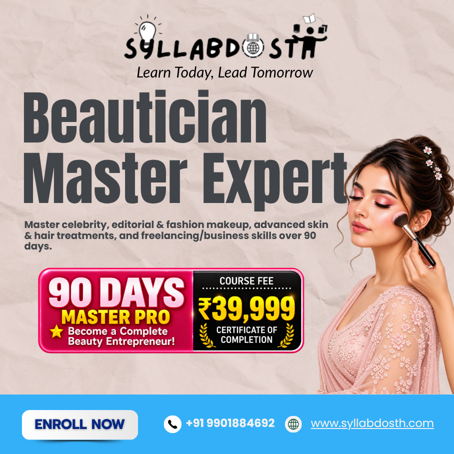 BEAUTICIAN 90 DAYS MASTER CLASSES