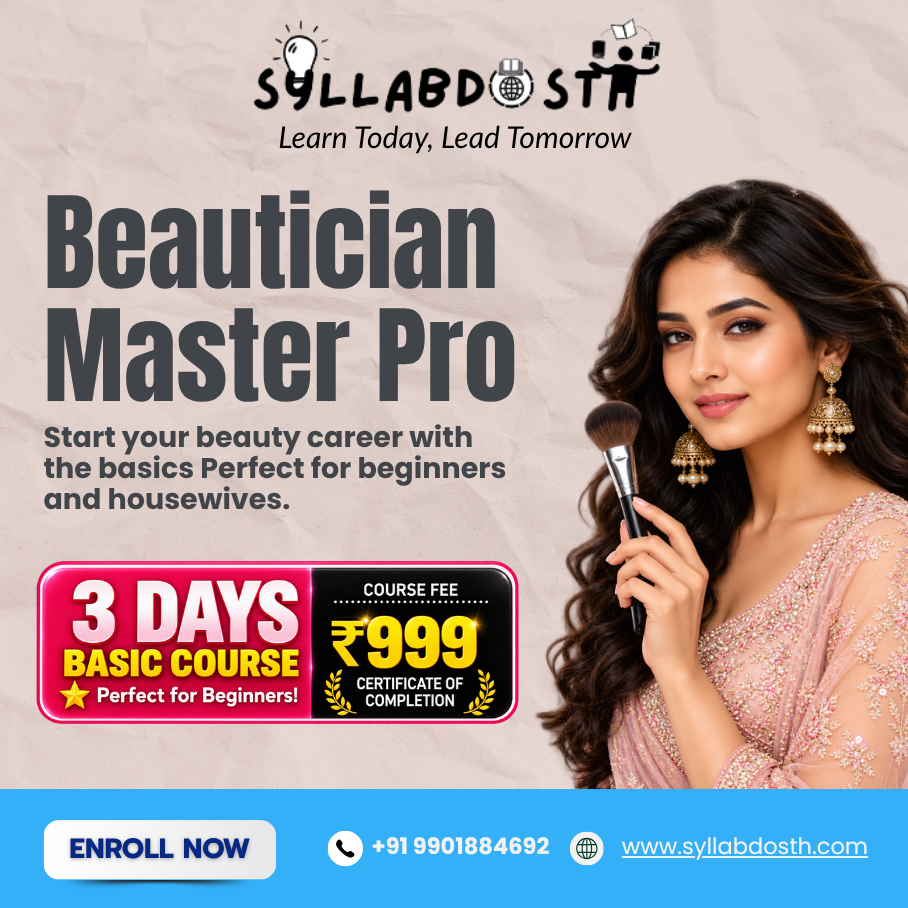 BEAUTICIAN BASIC 3 DAYS COURSE