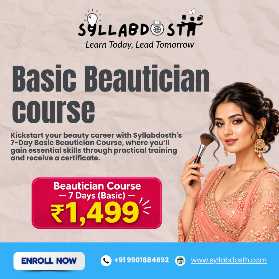 BASIC 7 DAYS BEAUTICIAN COURSE