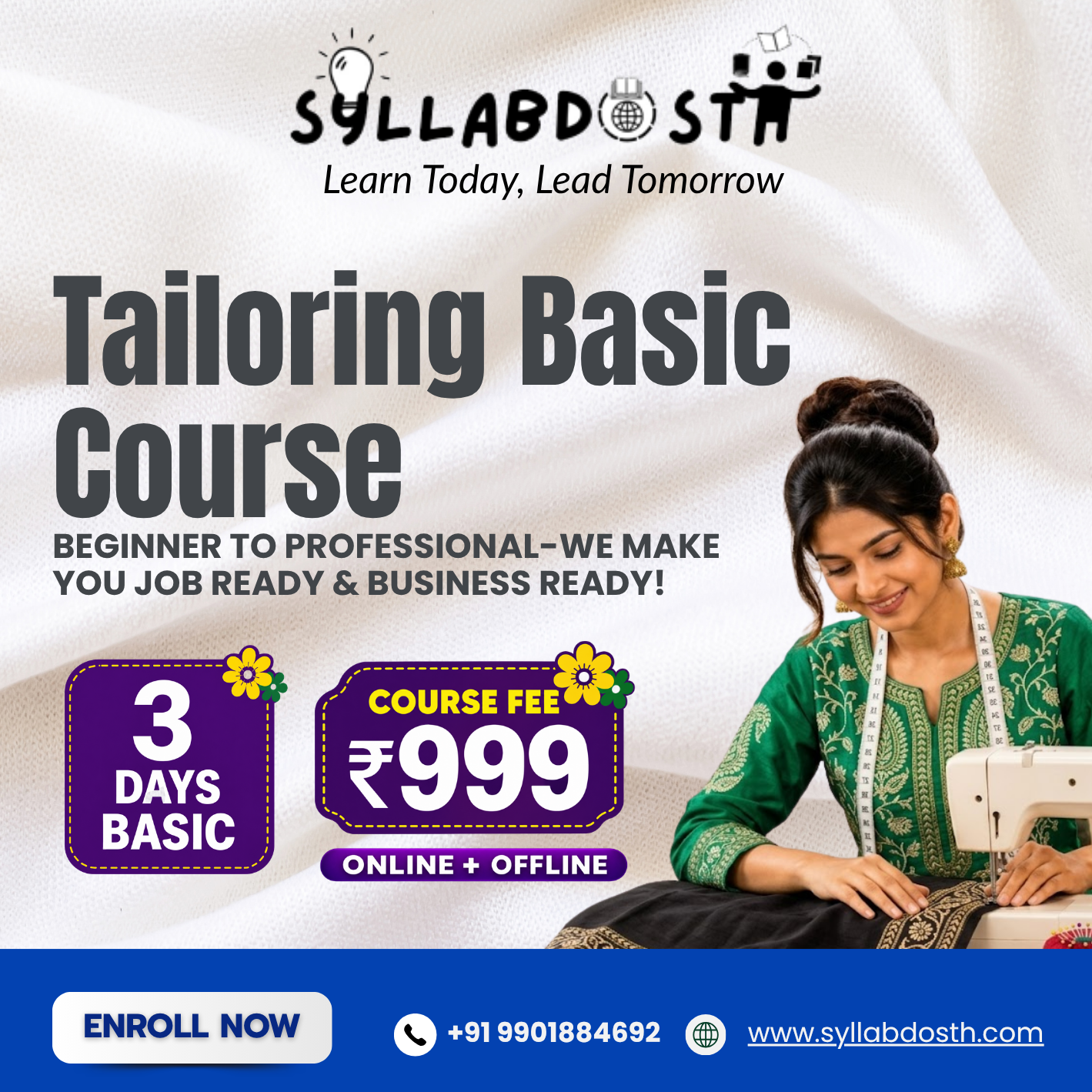 TAILORING 3 DAYS BASIC CLASSES